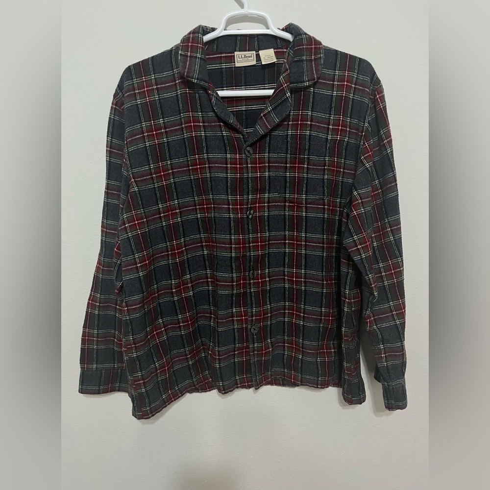 L.L Bean long sleeve flannel size XL